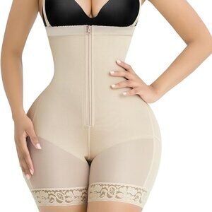 SHAPELLX Tummy Control Shapewear /Butt Lifting /Postpartum Sz: L Beige